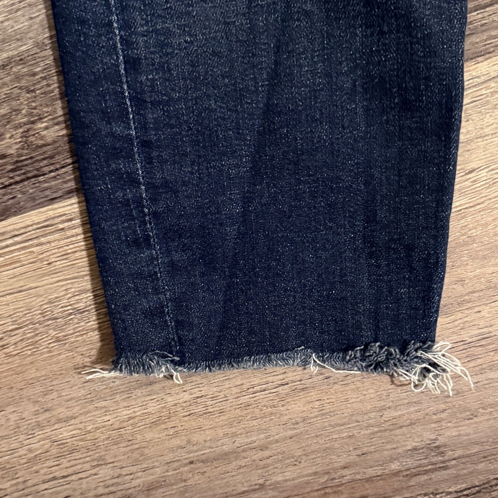 MOTHER the looker ankle step fray Dark Blue Women's Jeans - Picture 5 of 6